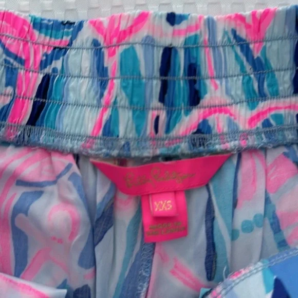 Lilly Pulitzer Neilah Shorts in Skim Blue Reel, XXS - Picture 3 of 9